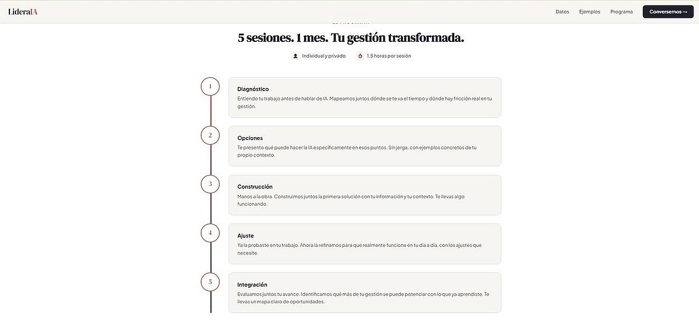 Programa 4 sesiones